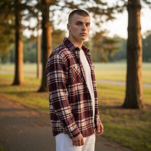 We are the Superlative Conspiracy WESC Shacket Oden‎ Plaid Jacket Lumberjack